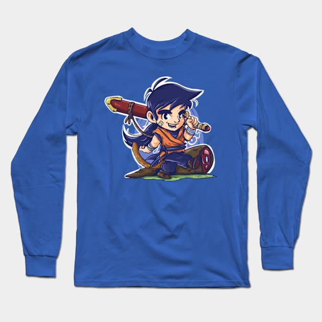 Kid Gohan Long Sleeve T-Shirt by diditpranata